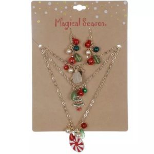 Magical Season 4 Piece Christmas Jewelry Set NWT